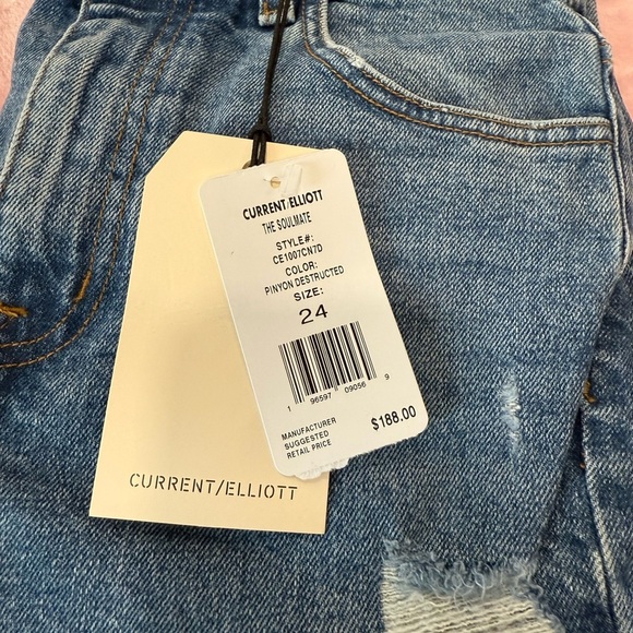 Current Elliot The Soulmate Jean in Pinyon Destructed Women's Size 24/31 - Picture 9 of 12